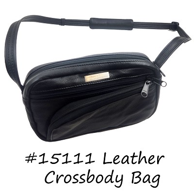 Compact bag, adjustable Slice-proof crossbody strap, top zipper, front zipper, built-in wallet, logo 